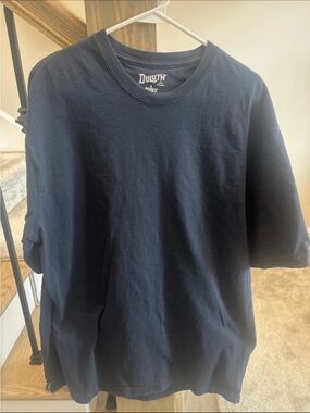 Duluth Trading Co Navy Short Sleeve Crew T-Shirt